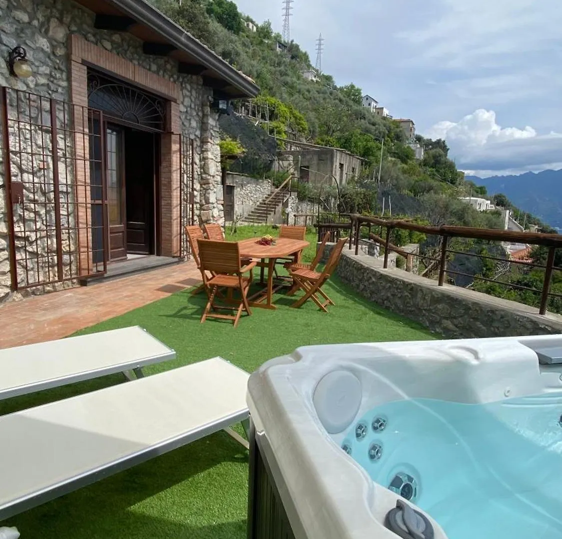 Villa Santa Rosa Con Jacuzzi E Vista Panoramica Amalfi